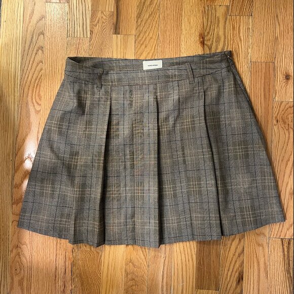 Nordstrom Tracy Check Pleated Miniskirt (Size 10) - Picture 4 of 11